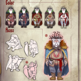 Разработка образа славянского жреца