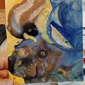 Морская корова и выдра