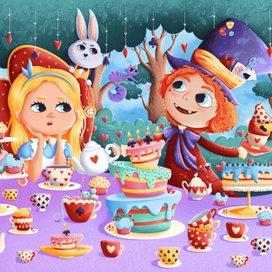 Виммельбух "Алиса в стране чудес"