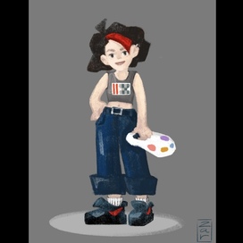 Персонаж «девочка-клякса»