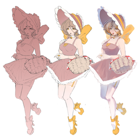 Рисунок вашего персонажа от наброска, до полноценки