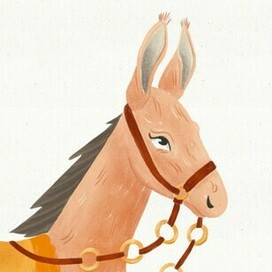 Алфавит с животными - буква М