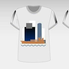 Фирменная футболка для компании C-Ship