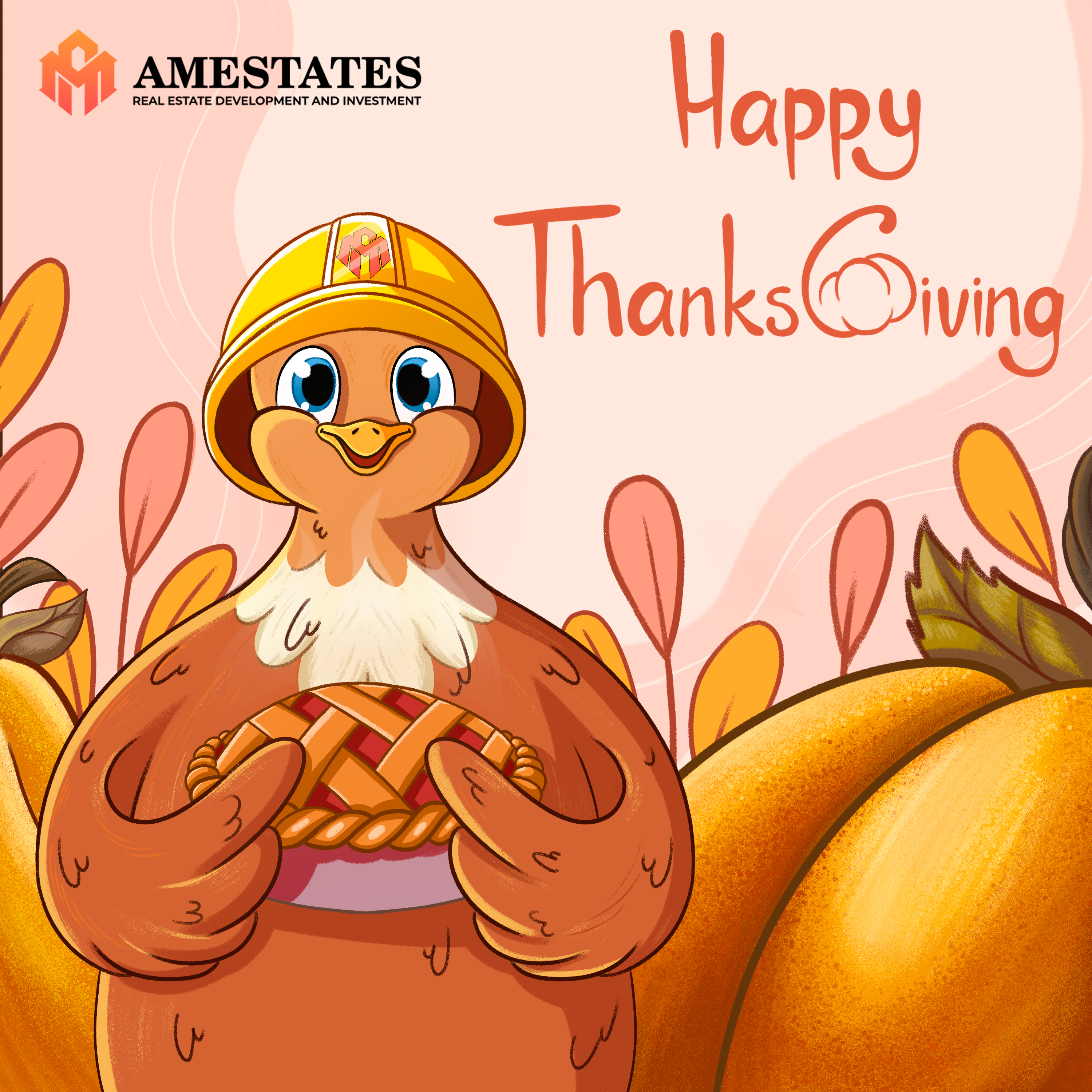 Открытка на день благодарения