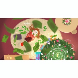 Конкурсная иллюстрация «Новогоднее желание»