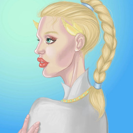 Девушка в тиаре