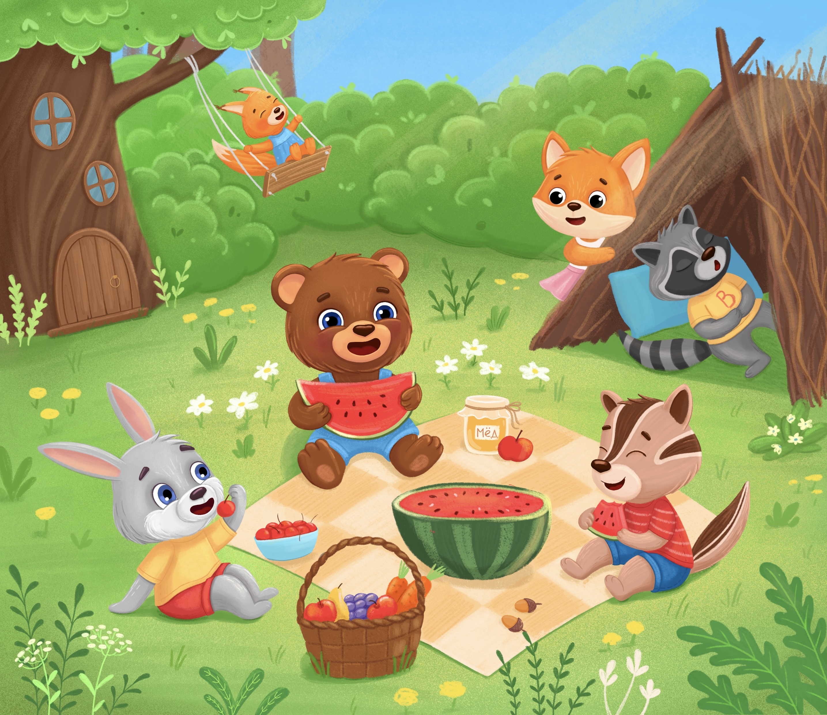 Лето в лесу