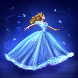 Волшебный фанарт по фильму "Золушка" Дисней