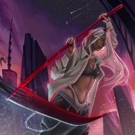 Фанарт Пауэр из аниме «Человек-бензопила»