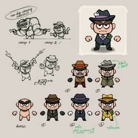 Gangster concept art - WIP (test task)