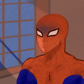 Грустный человек паук