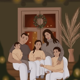 Семейная открытка