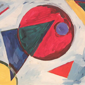 композиция с треугольником и кругом