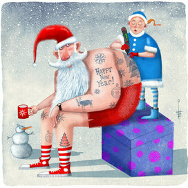 Tattoo Santa