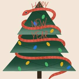 новогодняя иллюстрация 