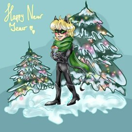 Кот Нуар и новый год