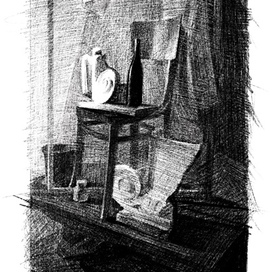 Эскиз к натюрморту