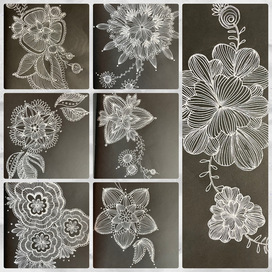 Монохромные иллюстрации 