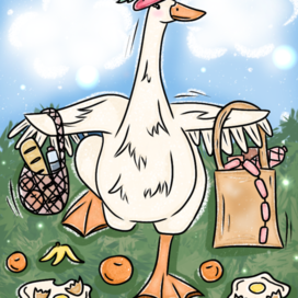 С покупками!