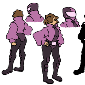 Персонаж с двух ракурсов