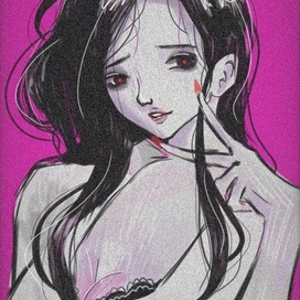 Просто рисунок красивой женщины