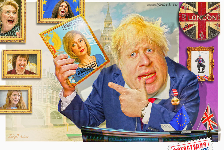 «Ей здесь не место». Борис Джонсон забанил Марию Захарову