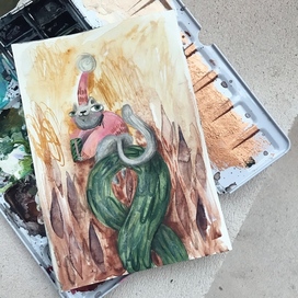 новогодний мяу