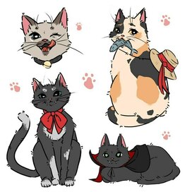 арт кошечек