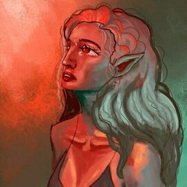 зачарованная эльфийка