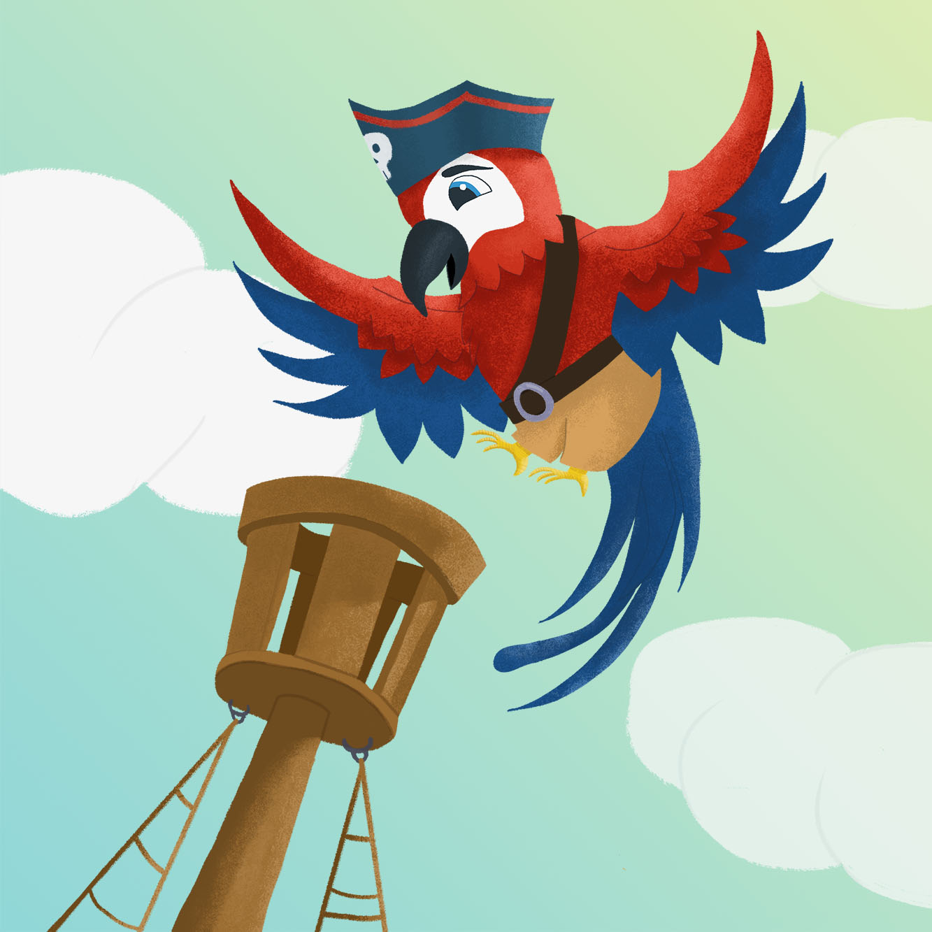 Попугай пират