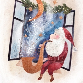 Серия новогодних открыток