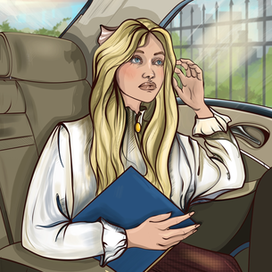 Первый день едет в универ. 