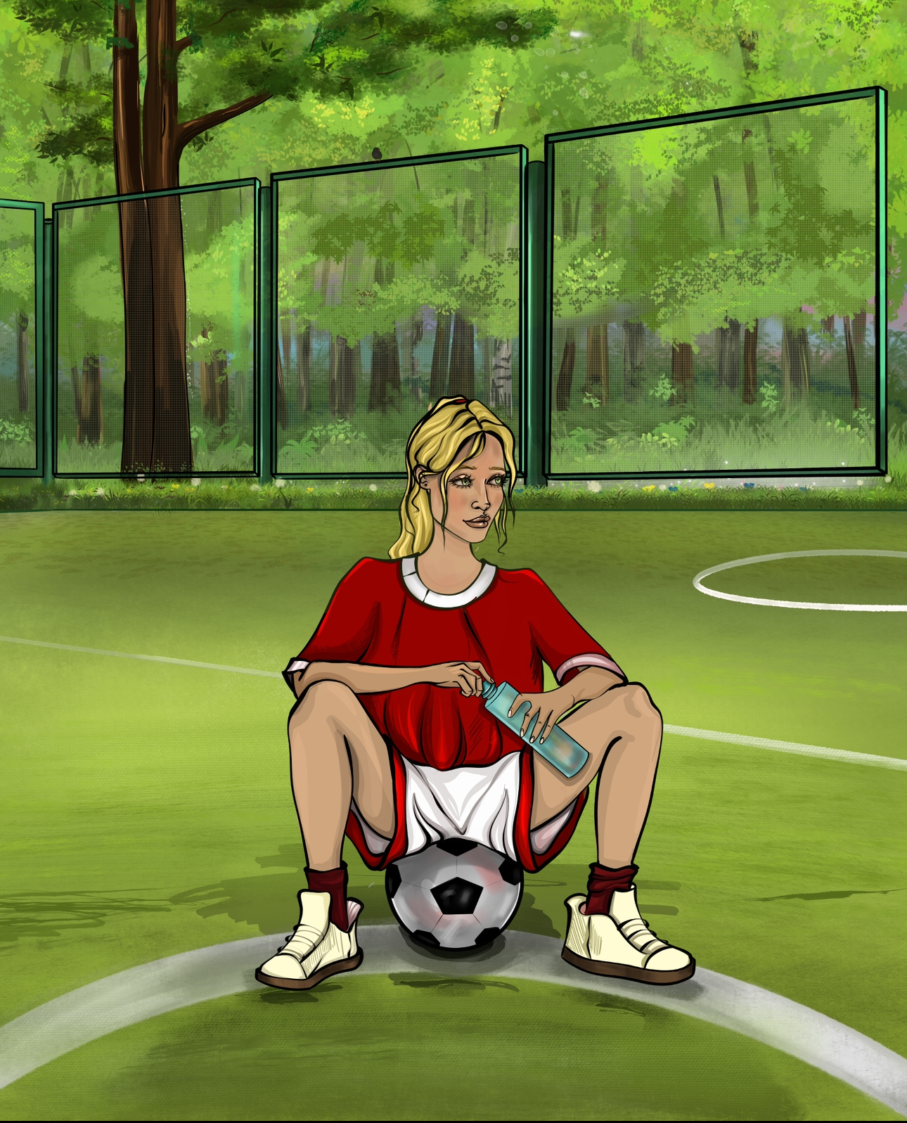 знаете, та самая девочка которая хочет быть своей среди пацанов