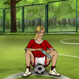 знаете, та самая девочка которая хочет быть своей среди пацанов 