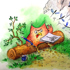 Пленер в лесу