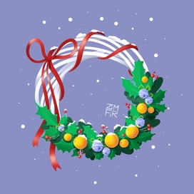 Зимний венок