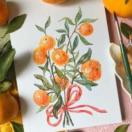 Мандариновый букет