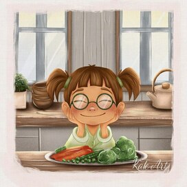 Иллюстрация для детских книг.