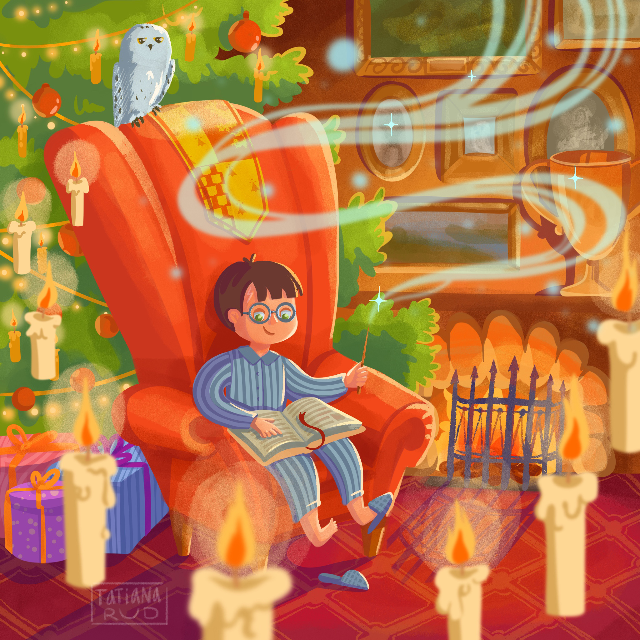 Уютный вечер в Хогвартсе