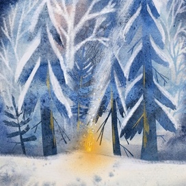 Обложка к книге С. Маршака "Двенадцать месяцев"