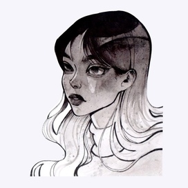 Портрет тушью