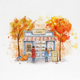 Осеннее кафе