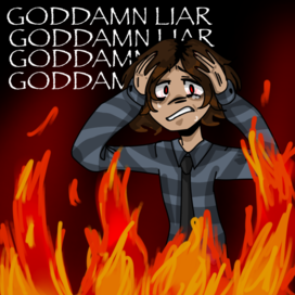 иллюстрация к песне god damn liar - get scared