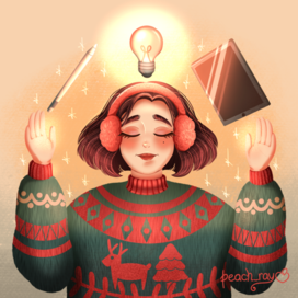 Зимняя аватарка для блога