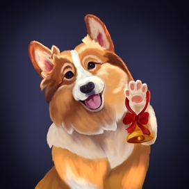 Пёсель поздравляет всех с Новым Годом