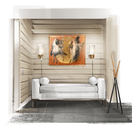 Скетч-визуализация редизайна загородного дома - тамбур