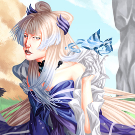 Genshin Impact Sangonomiya Kokomi fanart