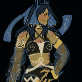 Цветной скетч на заказ