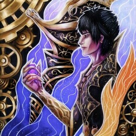 Картина персонажа акрилом