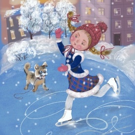 Фигуристка.